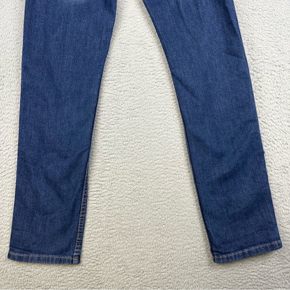 Levis 502 Jeans Womens 16 Regular Blue  Tapered Leg Stipe Logo Denim Prep 28x29* - Picture 8 of 16
